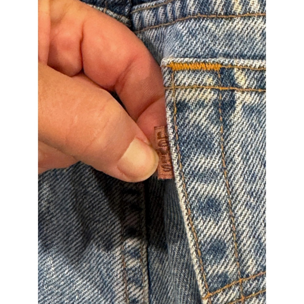 Vintage Levi's 540 Jeans Mens 40x30 Relaxed Fit Light Wash Orange Tab Mexico - Picture 6 of 8